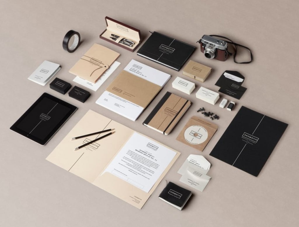Person handling printed materials